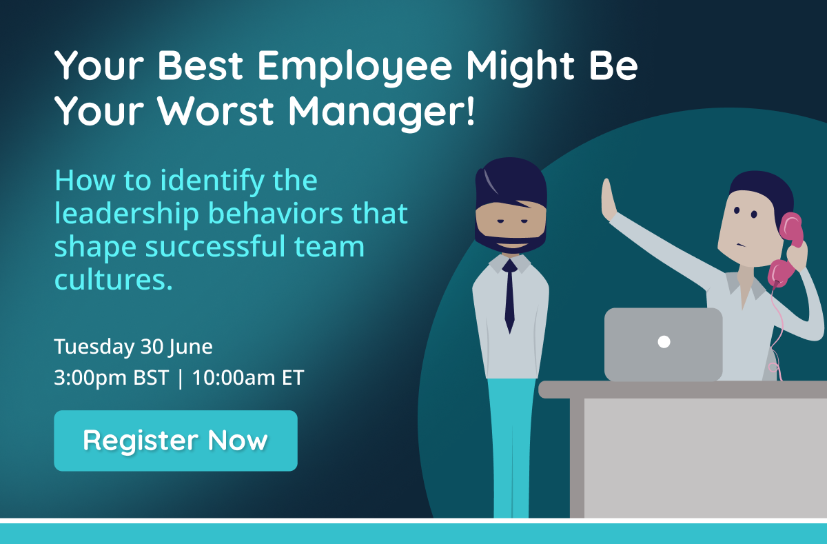 Webinar slide - your best employee might be your worst manager